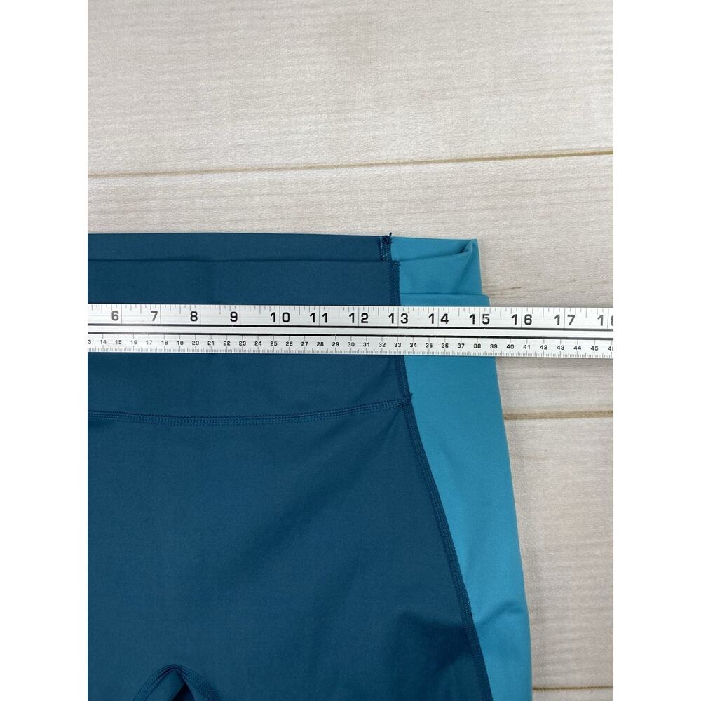 All in Motion Womens Leggings L Blue High Rise Blue Athleisure Pockets Gym - Picture 4 of 8